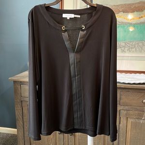 Calvin Klein black leather top